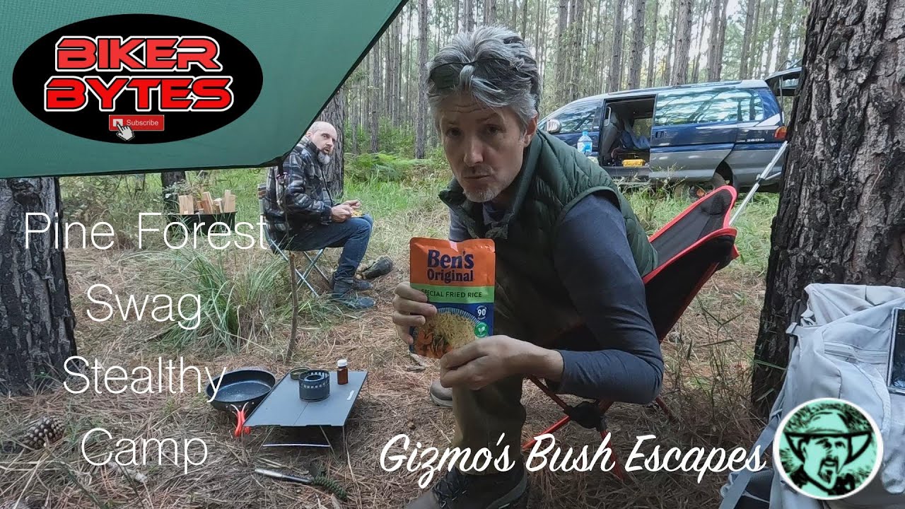 Forest Stealth Camp in Swag | Cooking Steak on Japanese Spirit Burner