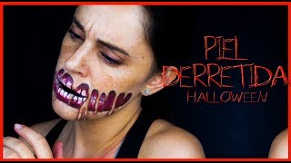 Efecto piel derretida, maquillaje Halloween  | Silvia Quiros