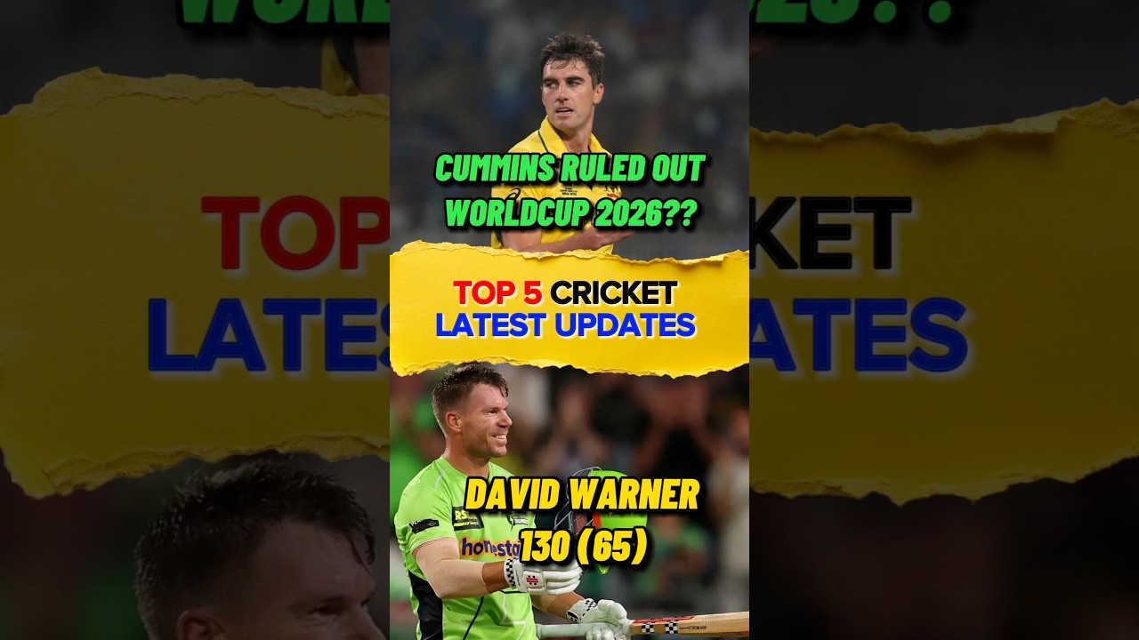 David Warner 130 (65) 🥶 | Top 5 Latest Updates | Cric Neuz | 