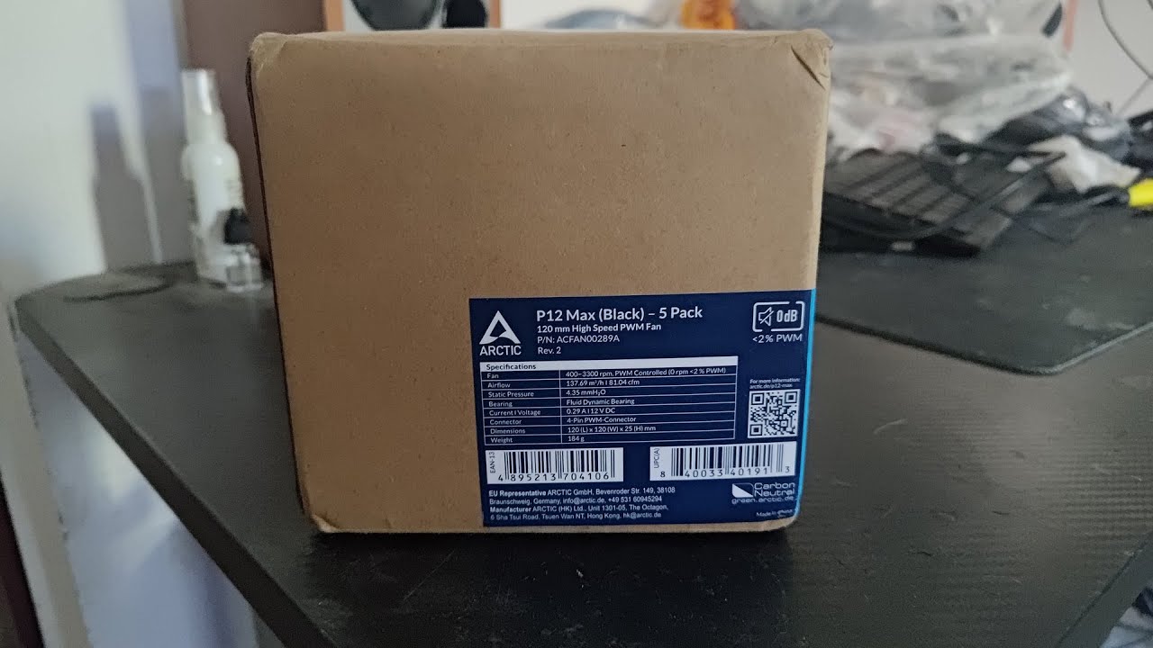 Arctic Cooling P12 Max 5 Pack 120mm System Fans Unboxing