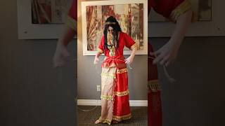 Getting dressed in an ancient Minoan outfit. #fashionhistory #greek #ancient #minoan #mysca