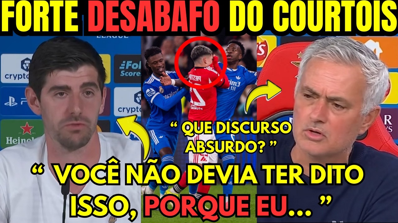 🚨OLHA O QUE COURTOIS DISSE AO DEFENDER VINI JR… MOURINHO SOBROU!