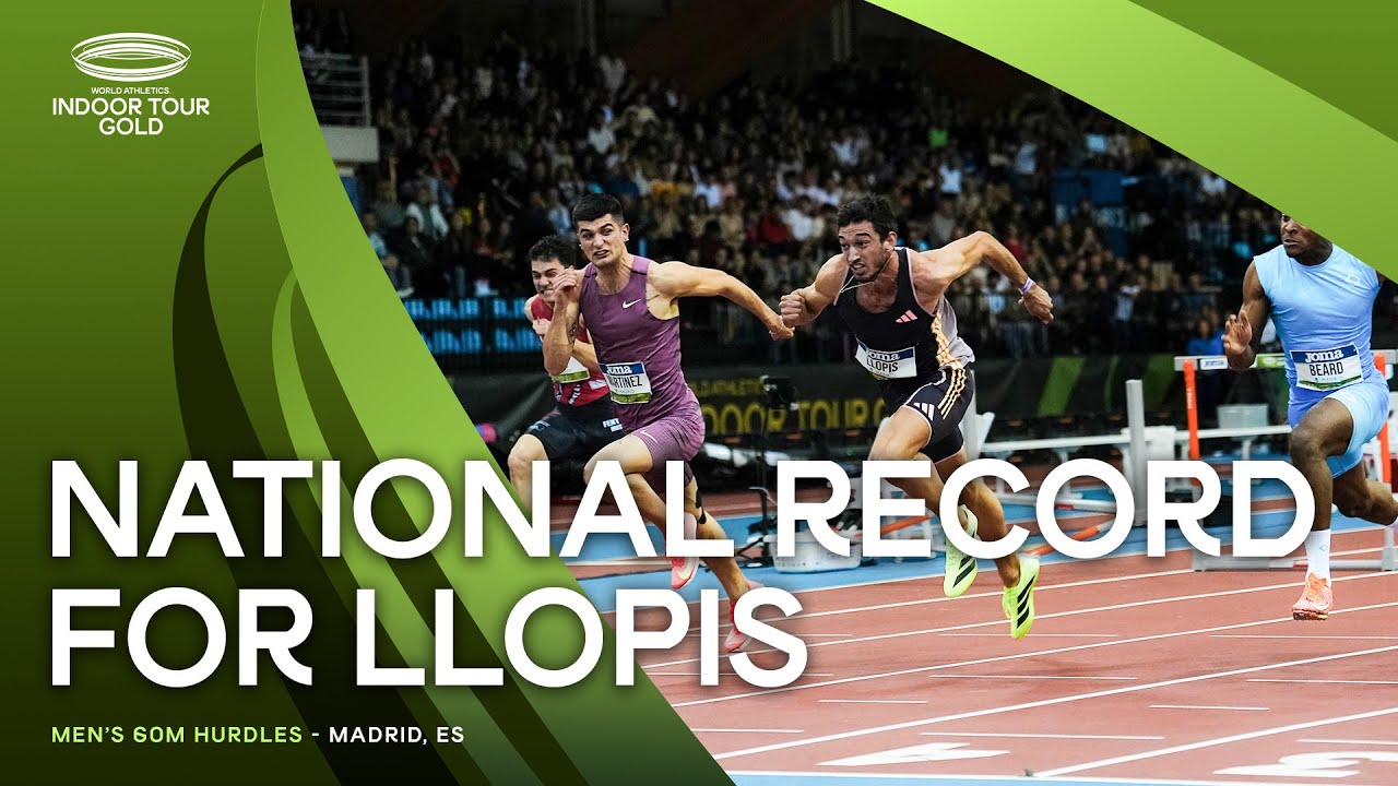 Llopis powers to 7.48 60m hurdles Spanish national record | World Indoor Tour 2025