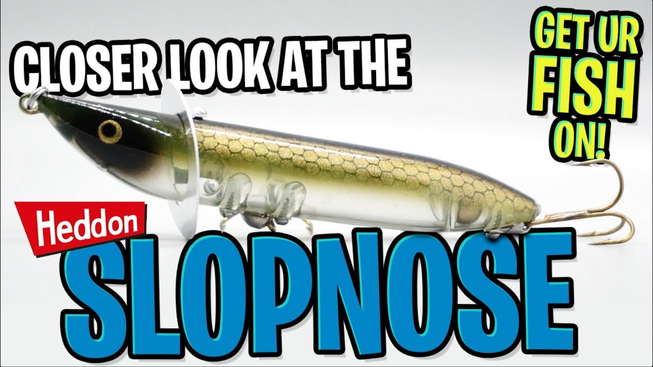 Heddon Slopnose Topwater Walking Splashing Bass Fishing Lure 