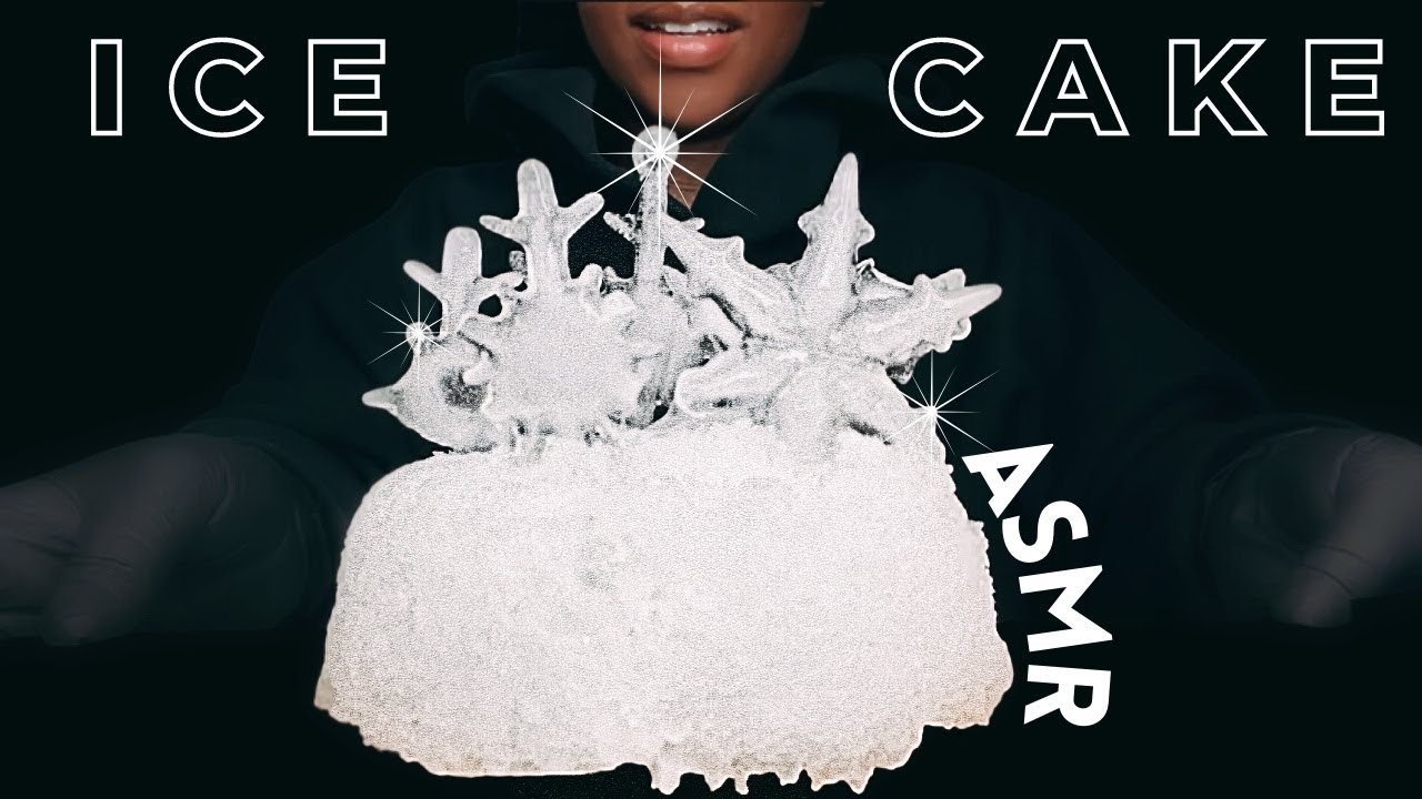 ICE EATING ASMR | FREEZER FROST CAKE | ICE SCRAPING | Soothing Ice Eating Sounds | 吃冰 | बर्फ खाने |