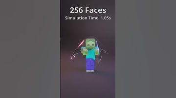 Minecraft Zombie vs Cloth Simulation | Satisfying 3D Animation