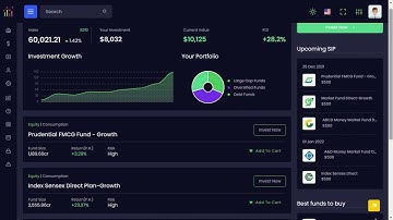 Investment Portfolio Dashboard Bootstrap 5 Admin Template with LTR Dark Theme