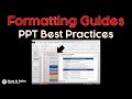 PowerPoint Best Practices Using Formatting Guides