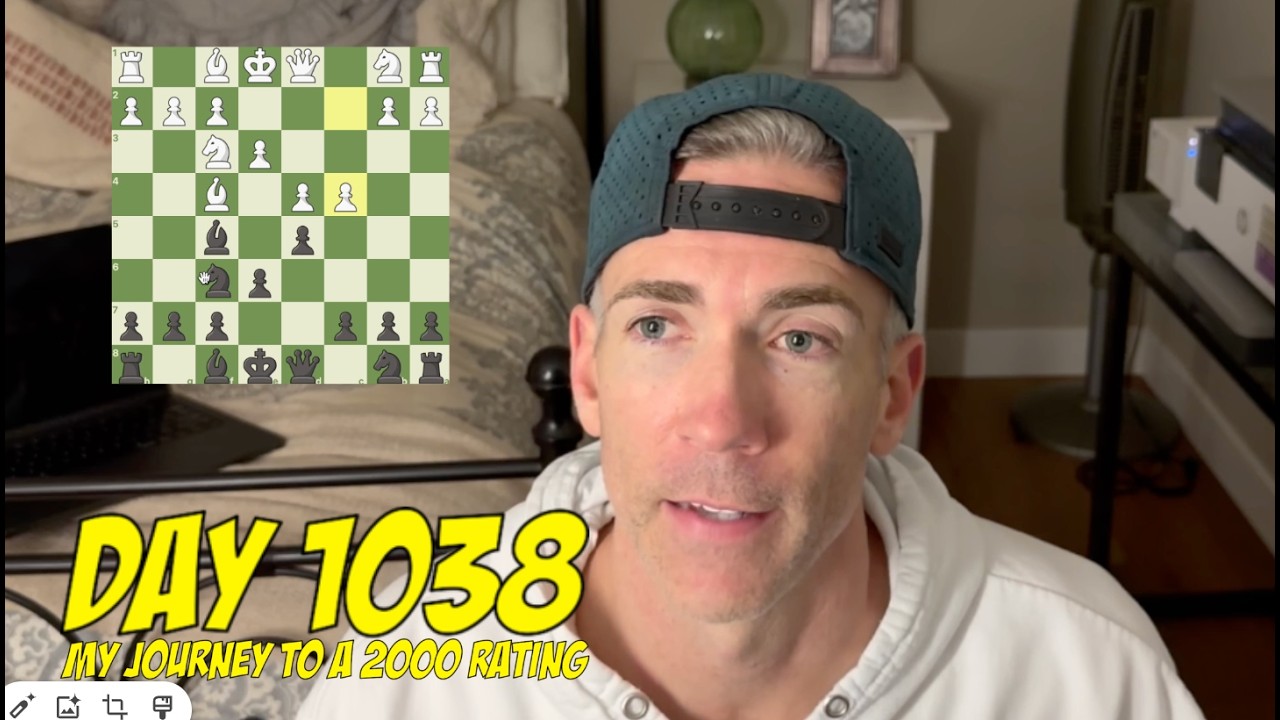 День 1038: Играю в шахматы каждый день, пока не достигну рейтинга 2000.