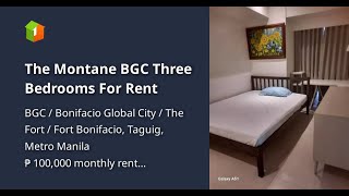 The Montane BGC Three Bedrooms For Rent