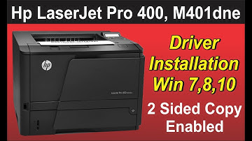 How to Install HP LaserJet Pro 400 Printer M401dn Software and Driver