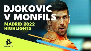 Novak Djokovic vs Gael Monfils Highlights | Madrid 2022