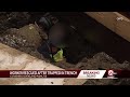 Emergency crews free man trapped in collapsed trench in Overland Park