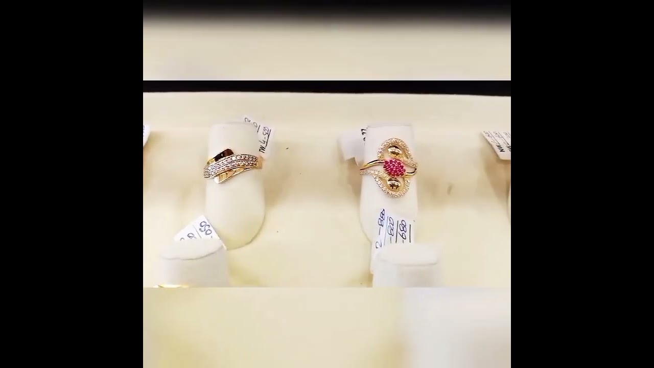 new gold rings Rubi Moti 7up stone 21 carat 