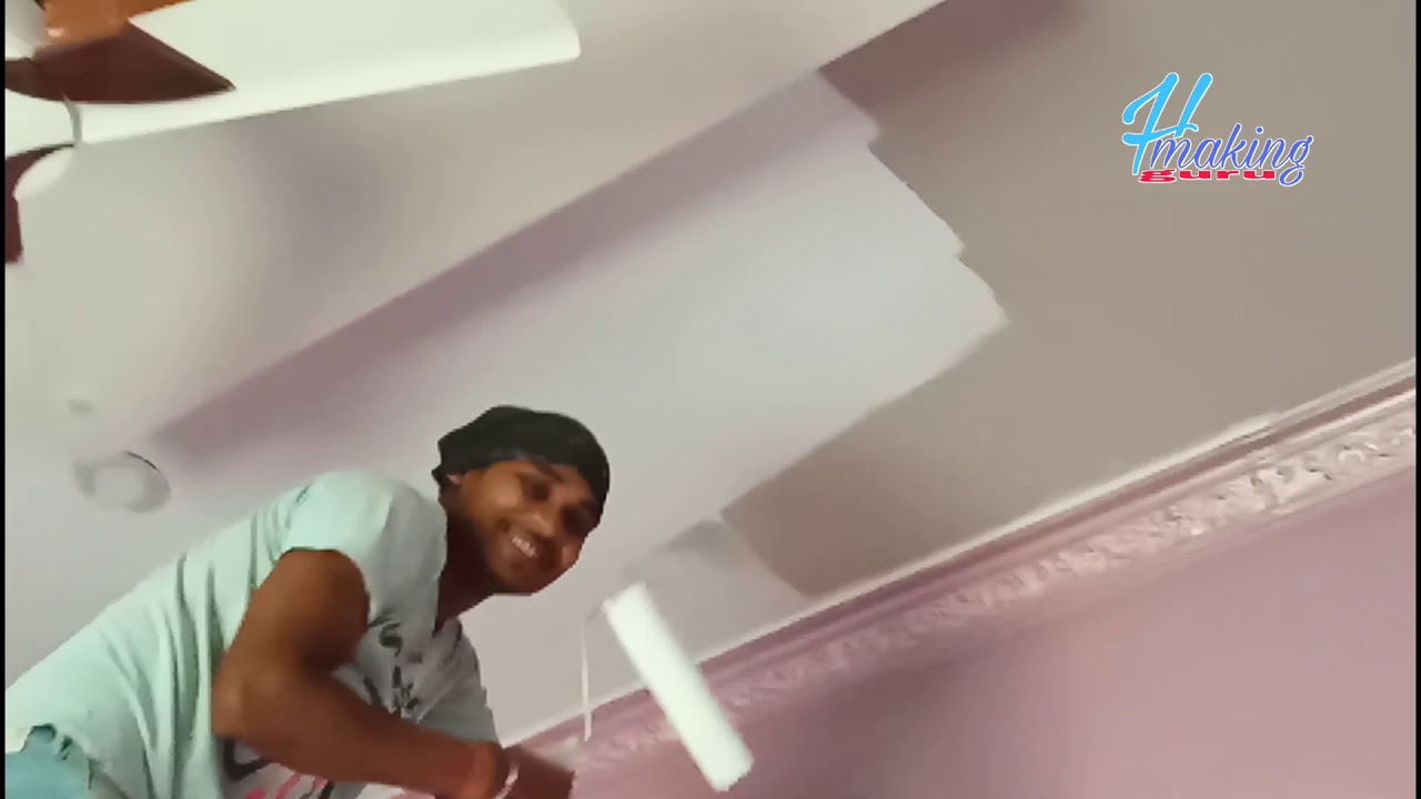 How to apply Asian Paints ceiling White YouTube