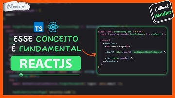 Esse conceito é FUNDAMENTAL no React