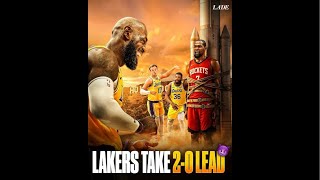 🌹Lakers up ￼2-0.The dreamers pro show gives LeBron his flowers oops 🌹