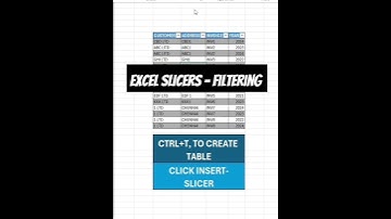 Excel Filter-  The cool way to filter Data! #excelshorts #slicer