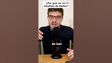 ¿Por qué no ser Analista de Datos? ❌ Primera razón 👆 #dataanalyst #bianalyst #datascience #shorts