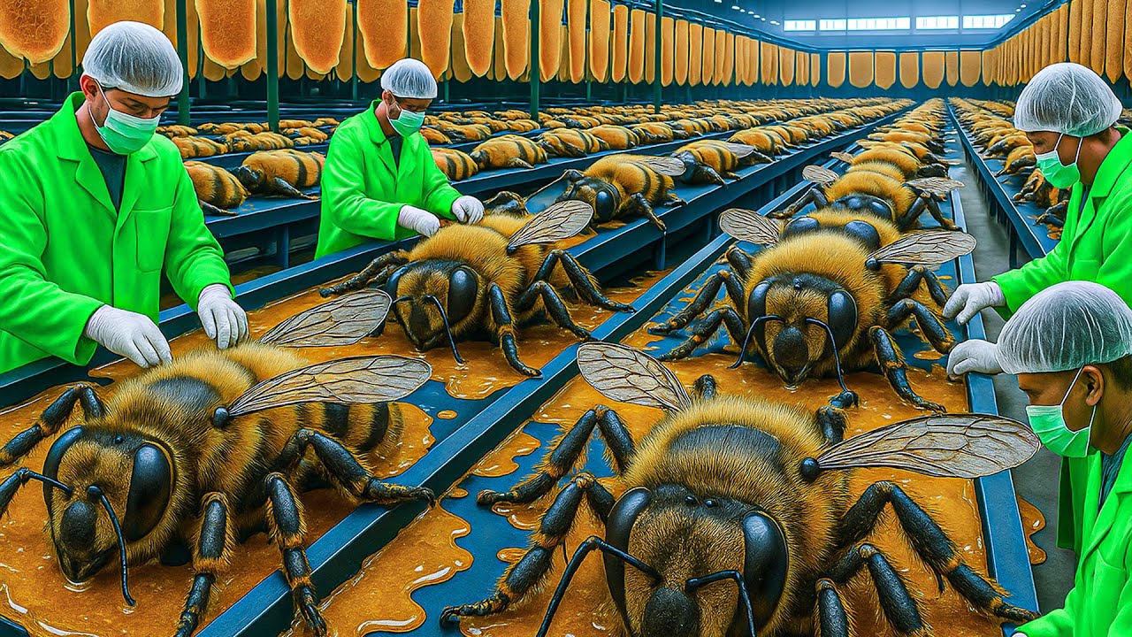 Inside the LARGEST Honey-Essence Facory 🐝 How Bees Create the Foundation of Premium Skincare (Full)