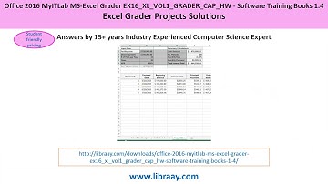 Office 2016 MyITLab MS-Excel Grader EX16_XL_VOL1_GRADER_CAP_HW - Software Training Books 1.4
