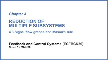 6.3 Signal flow graphs and Mason