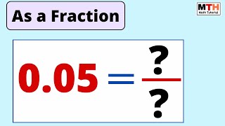 0.05 as a fraction (Simplified Form)