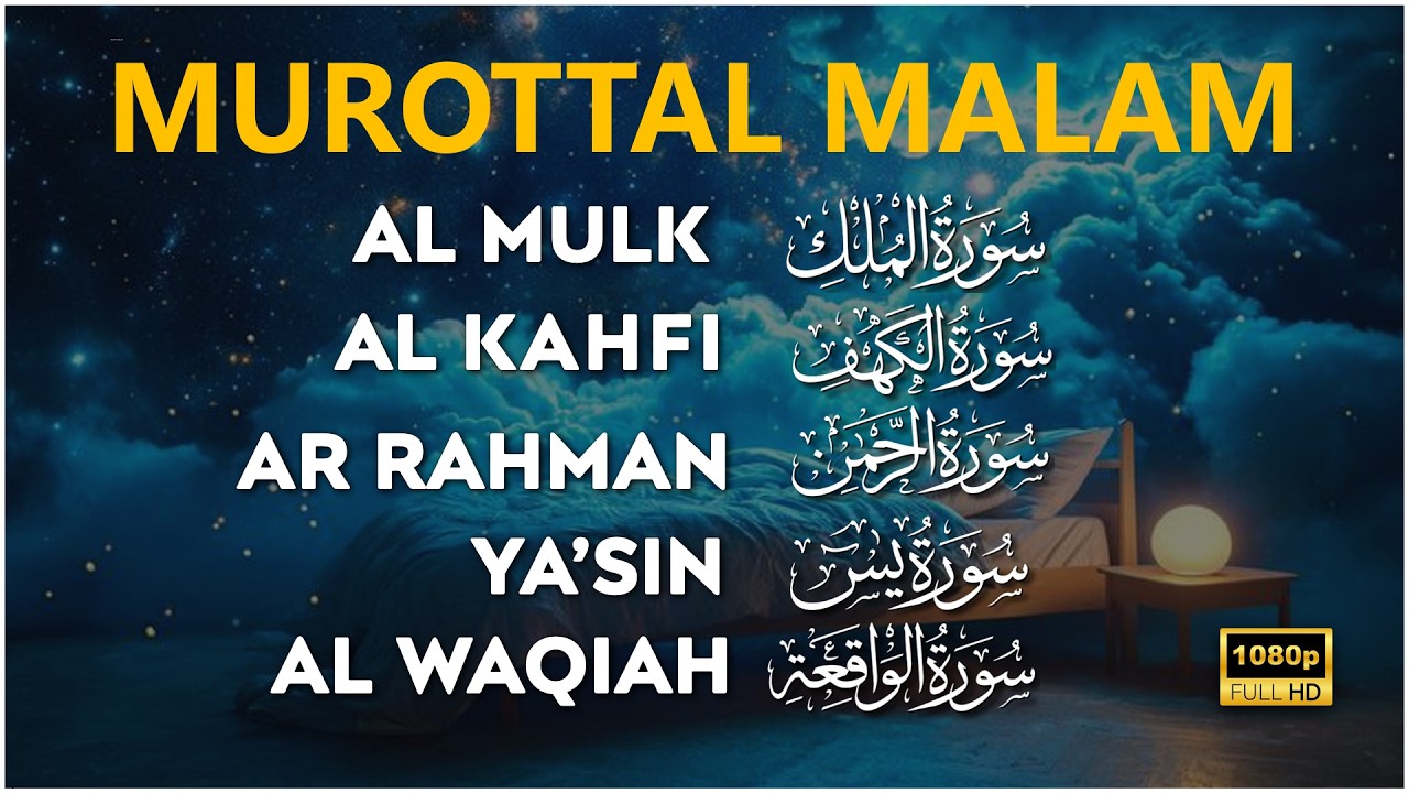 Murottal Al Quran Penenang Hati | Surah Al Waqiah, Yasin, Ar Rahman, Al Mulk, AlKahfi | Alaa Aqel