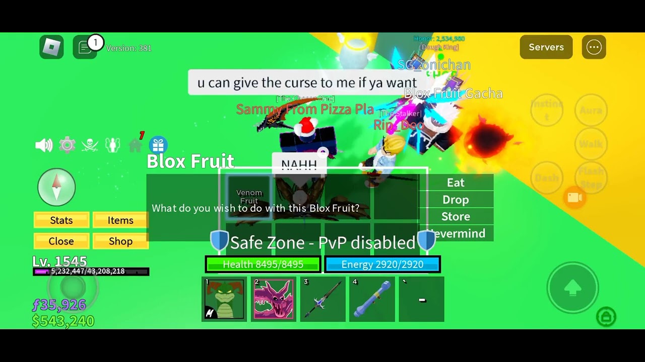 Roblox Blox Fruit ROLLED VENOM AGAIN - YouTube
