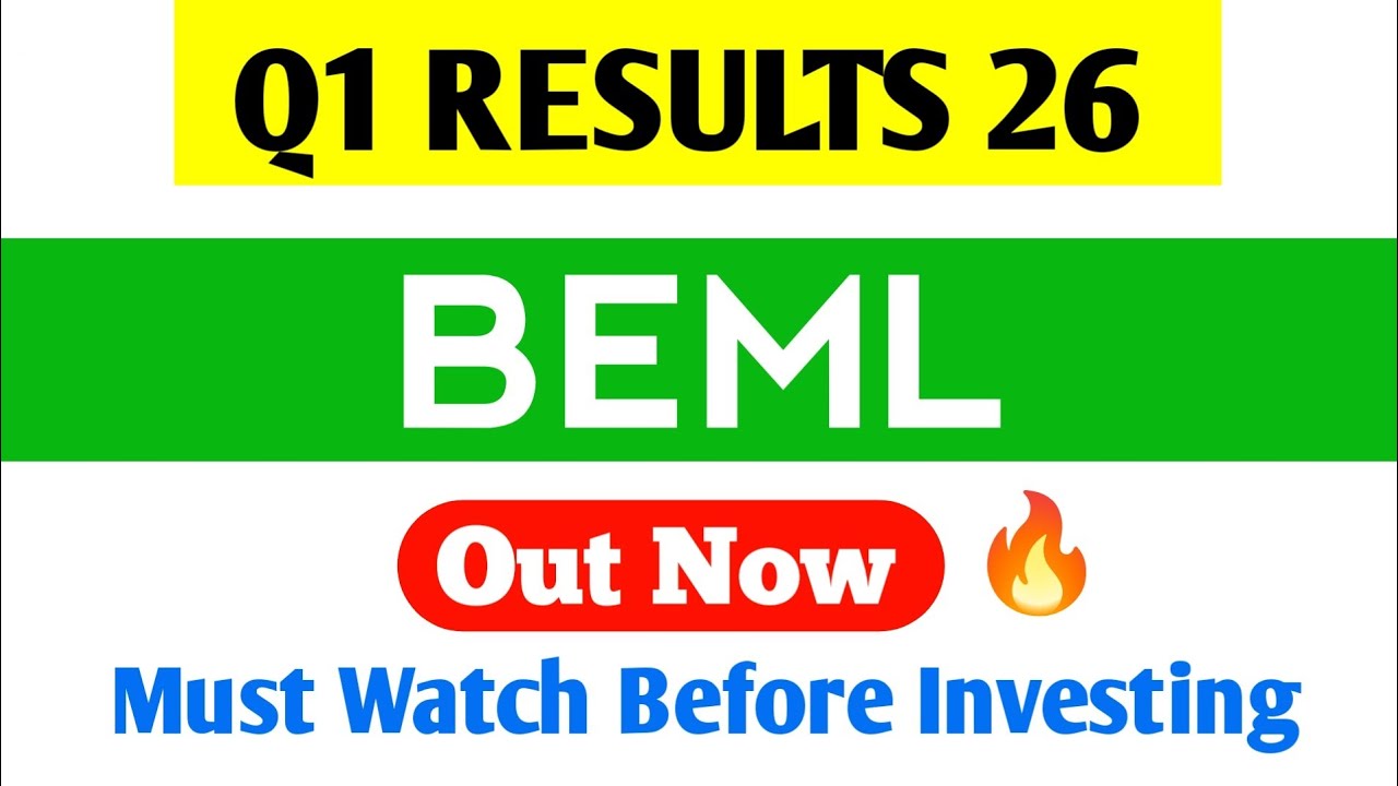 BEML Q1 Results | BEML Share Latest News | BEML Share News Today | BEML Results