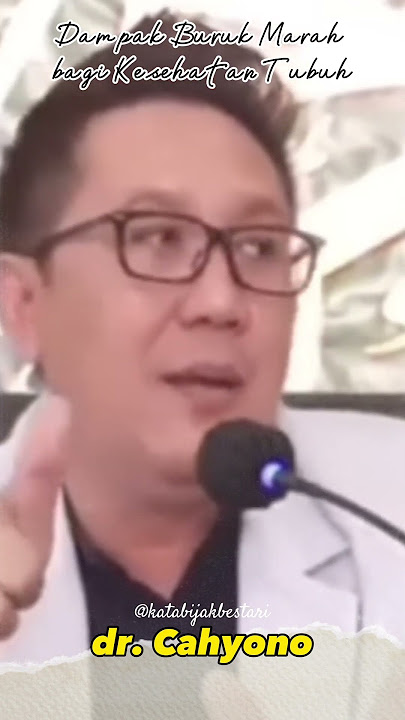 Dampak Buruk Marah Bagi KESEHATAN TUBUH - dr. R. Cahyono Sp #shorts #marah