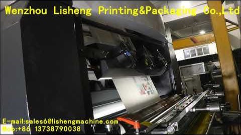 Lisheng brand 6 color stack type flexo printing machine