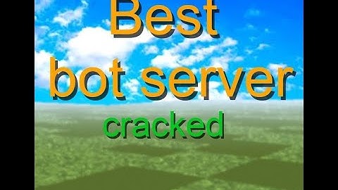 The best cracked bot pvp server!