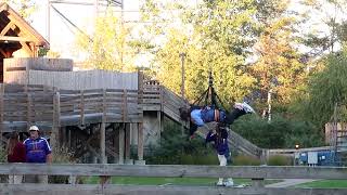 Professor Delberts Frontier Fling Off Ride - Cedar Point - Copyright Free Footage