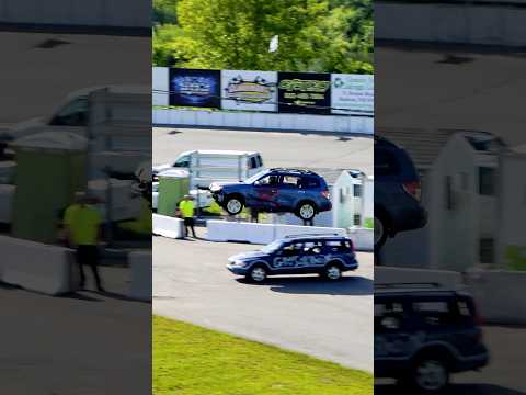 JUMPING CARS ON MEMORIAL DAY WRECKFEST STUNT SHOW AT HUDSON SPEEDWAY 2026