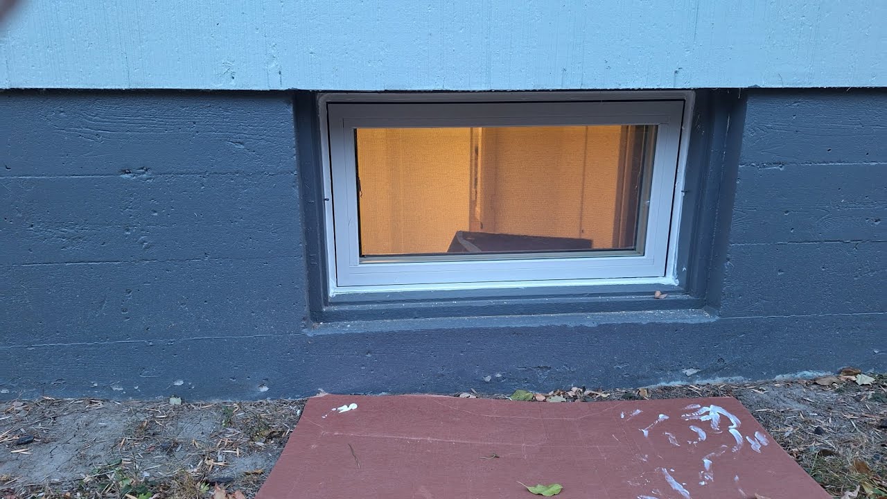 How to replace old basement windows - YouTube