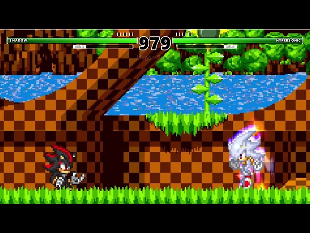 SONIC VS SHADOW IN A MUGEN FIGHT 