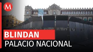 Palacio Nacional está blindado con vallas por manifestaciones de este fin de semana