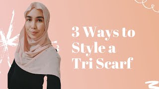 Hijab Tutorial 3 Hijab Styles With Tri Scarf Tiara S. Dusqie