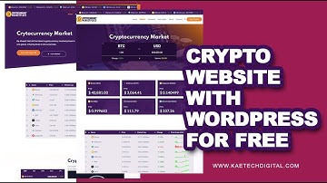 How to create a Cryptocurrency Investment and Marketplace Website With WordPress for Free