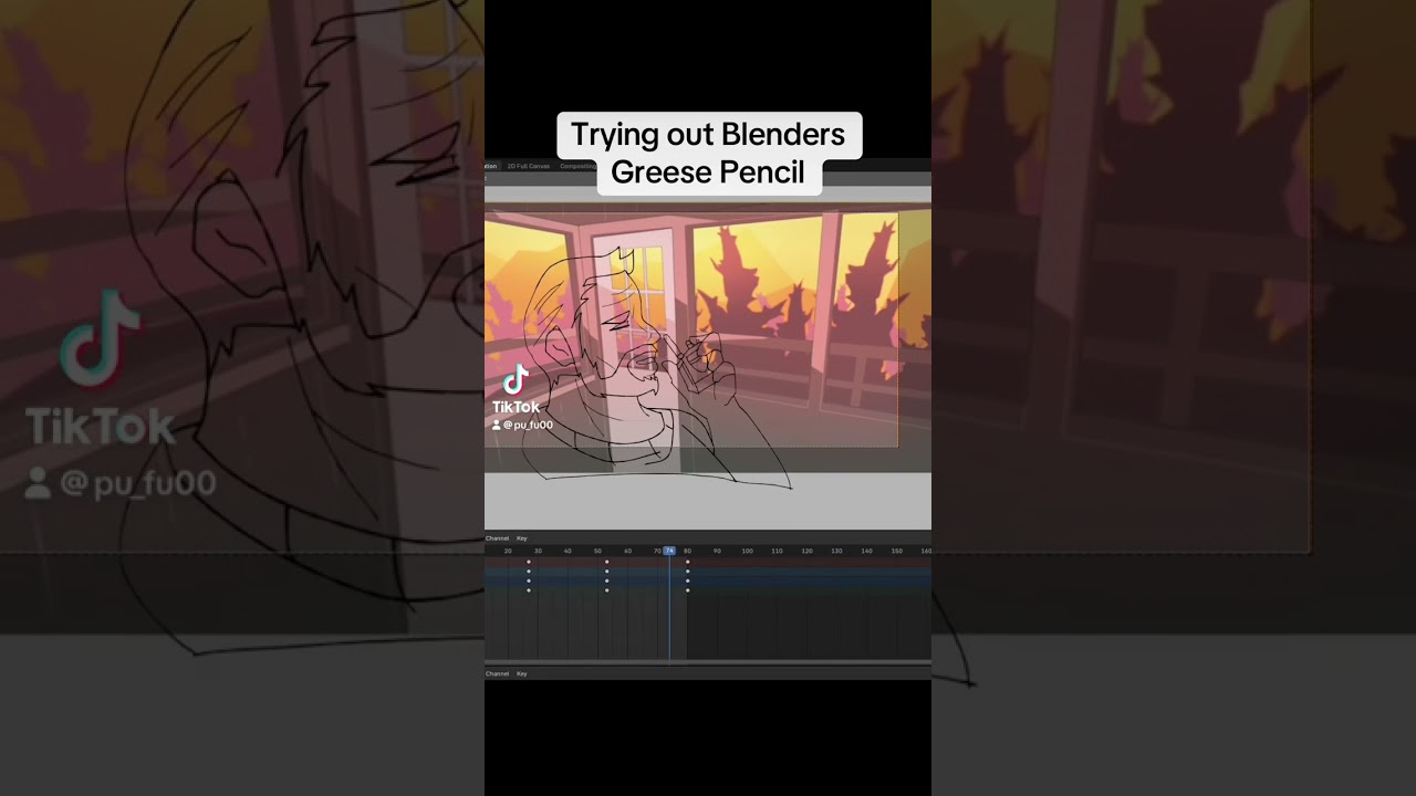 Blender Greese pencil test (Firewatch animation wip) 