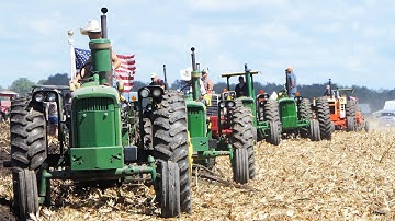 Tractors Plowing at Half Century of Progress Show 2025 | Lots of Great Tractors in the field