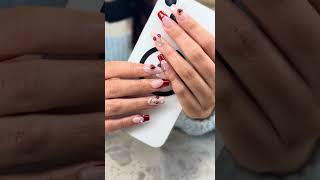 Valentines Nail Design 3D Art Gel X Extenstions at West Side Nail Spa