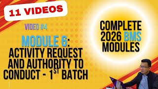 Video #4 - Module 6 - Activity Request and Authority To Conduct
