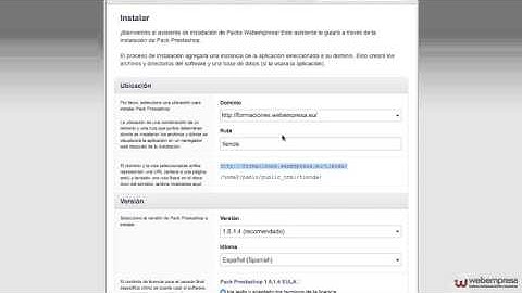 Instalación de PrestaShop en cPanel