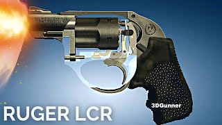 3D Animation: How a Revolver works (Ruger LCR)