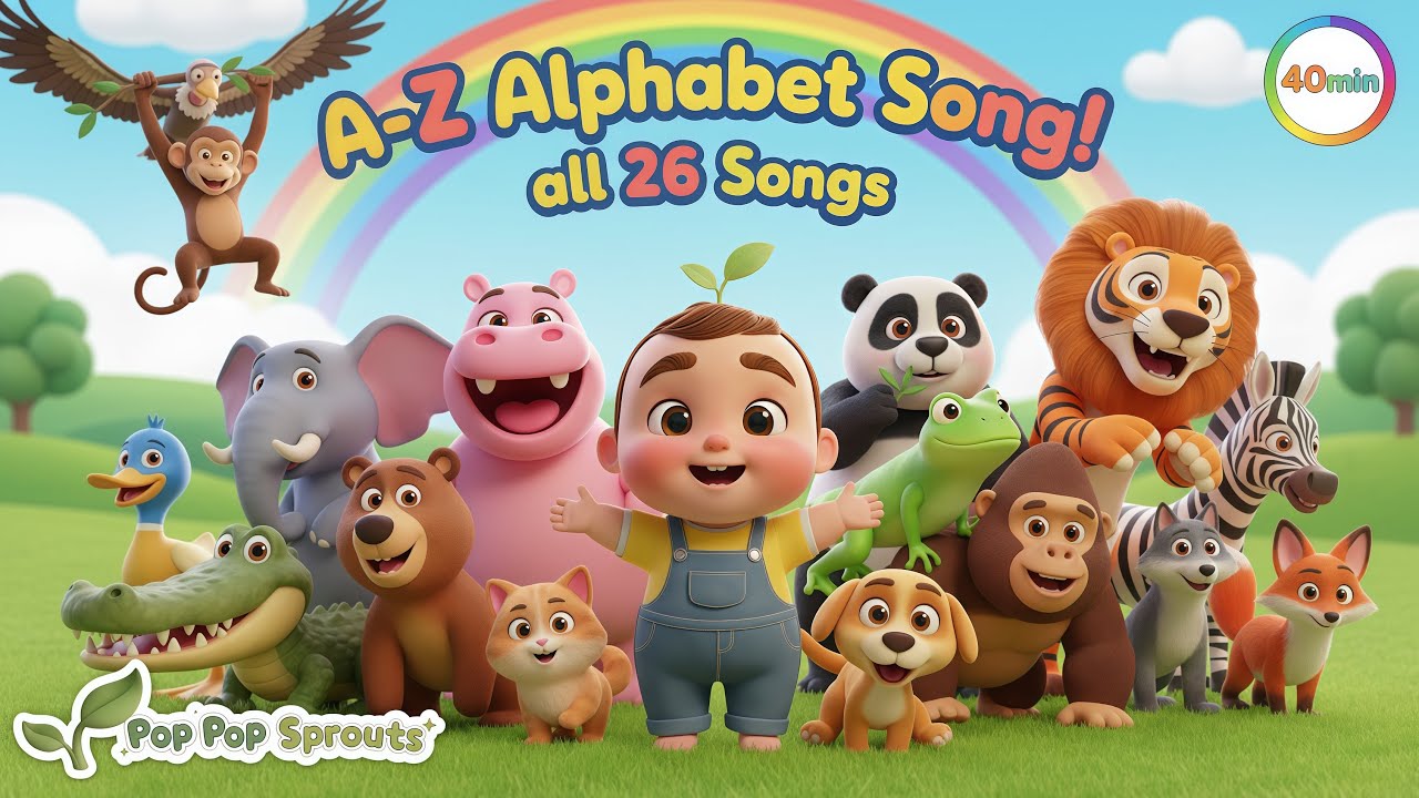 Alphabet A–Z Song Compilation 🎵 | Phonics & Nursery Rhymes for Toddlers & Kids