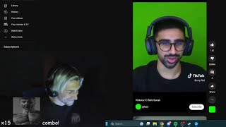 xQc dies laughing at this Vikkstar TikTok