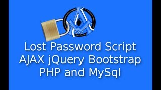 Lost Password Script AJAX jQuery Bootstrap PHP and MySql
