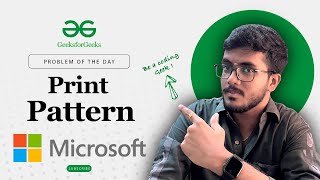 🖨️ Print Pattern | 🧑💻 C++, Java, Python | Recursion | Problem of the Day | GeeksforGeeks